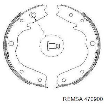 Колодки ручника 470900 Remsa