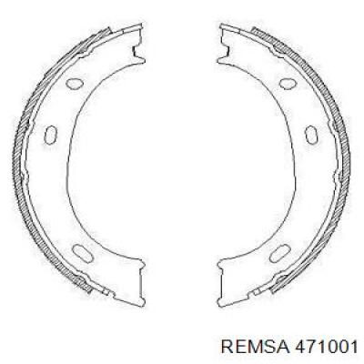 Колодки ручника 471001 Remsa