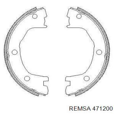 Задние барабанные колодки 471200 Remsa