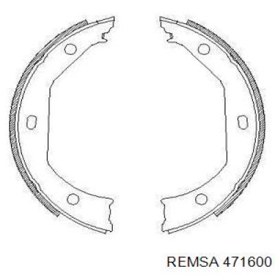 Тормозные колодки стояночного тормоза Remsa 471600 цена, от 19.15 USD