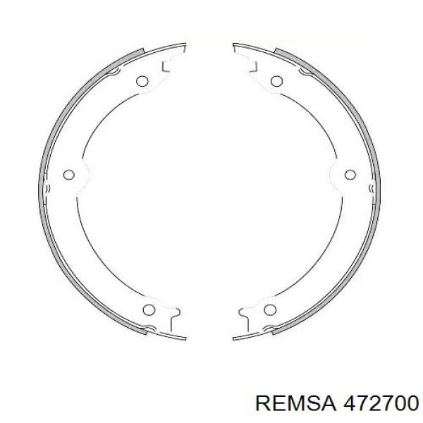 Купить 472700 Remsa Колодки ручника/стояночного тормоза