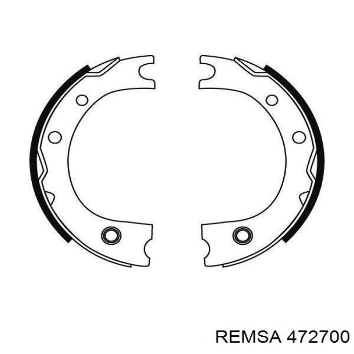 Тормозные колодки стояночного тормоза Remsa 472700 цена, от 31.34 USD