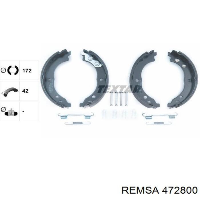 Тормозные колодки стояночного тормоза Remsa 472800 цена, от 19.08 USD