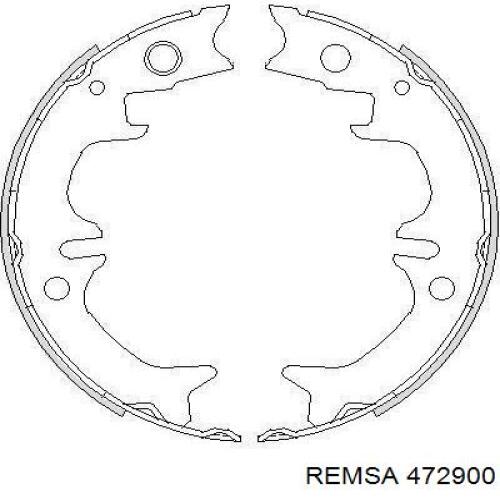 Колодки ручника 472900 Remsa