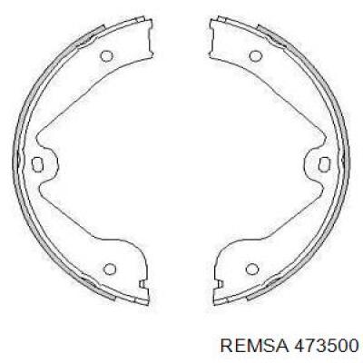 Juego de zapatas de frenos, freno de estacionamiento 473500 Remsa