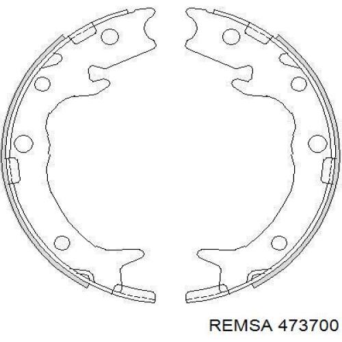 Колодки ручника 473700 Remsa