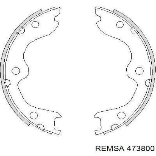 Колодки ручника 473800 Remsa