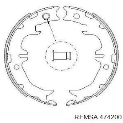 474200 Remsa Тормозные колодки ручника