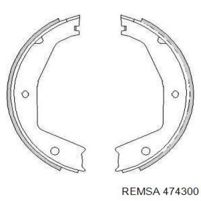 Колодки ручника 474300 Remsa