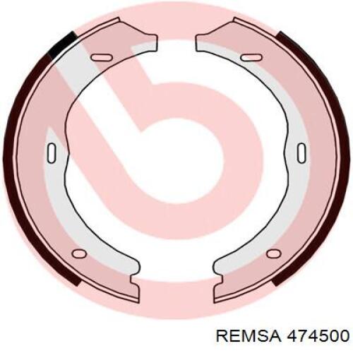 Купить 474500 Remsa Колодки ручника/стояночного тормоза