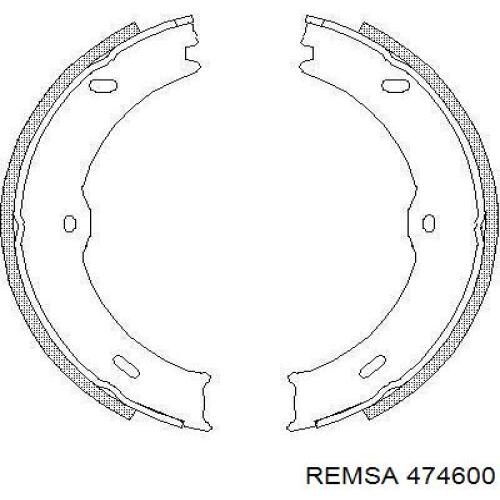 Колодки ручника 474600 Remsa