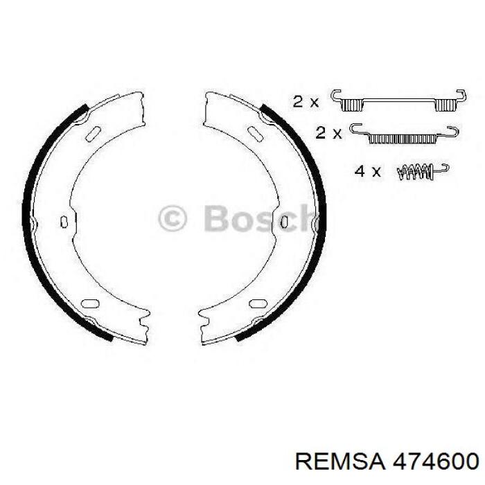 474600 Remsa Тормозные колодки ручника