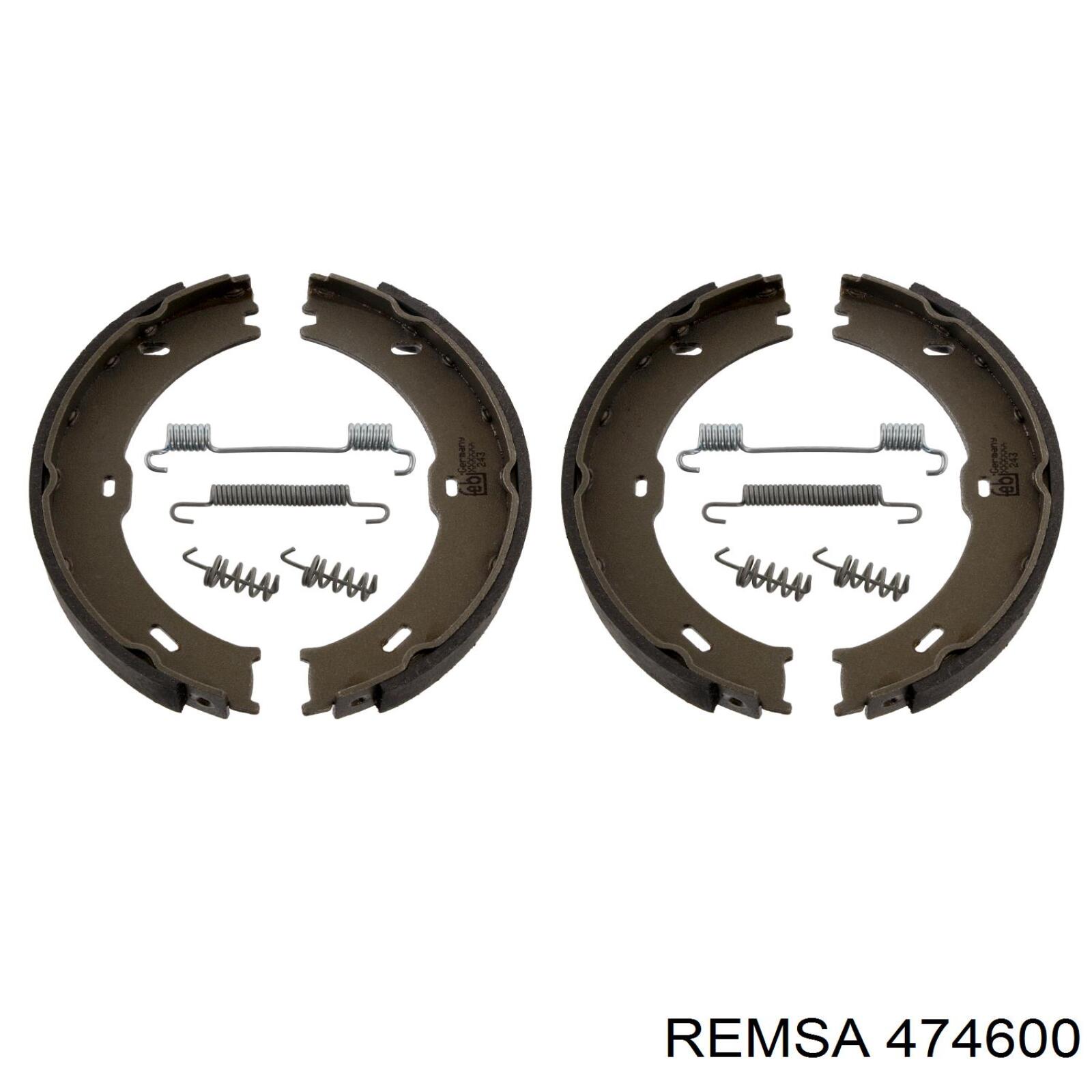 Колодки стояночного тормоза Remsa 474600