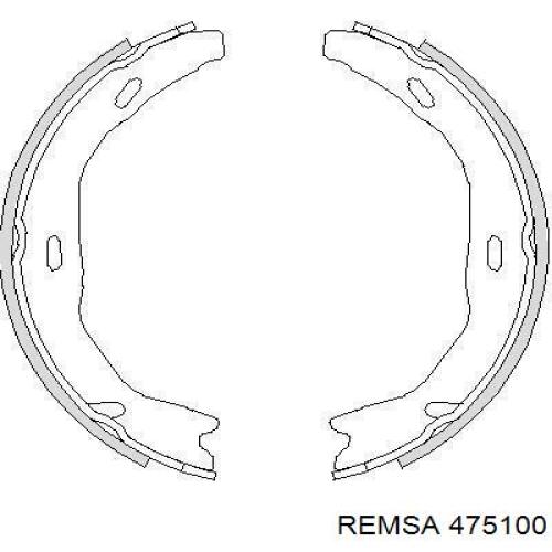 Колодки ручника 475100 Remsa