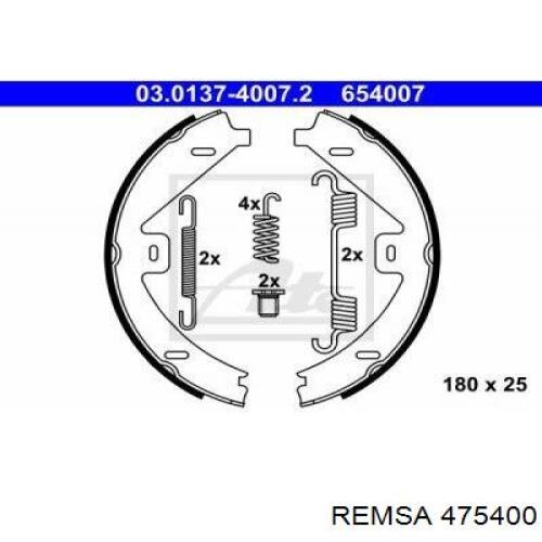 Колодки ручника 475400 Remsa