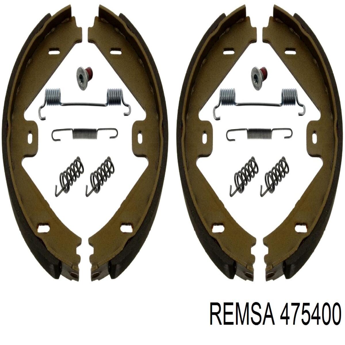 Тормозные колодки стояночного тормоза Remsa 475400 цена, от 24.67 USD