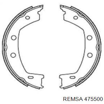 Задние барабанные колодки 475500 Remsa