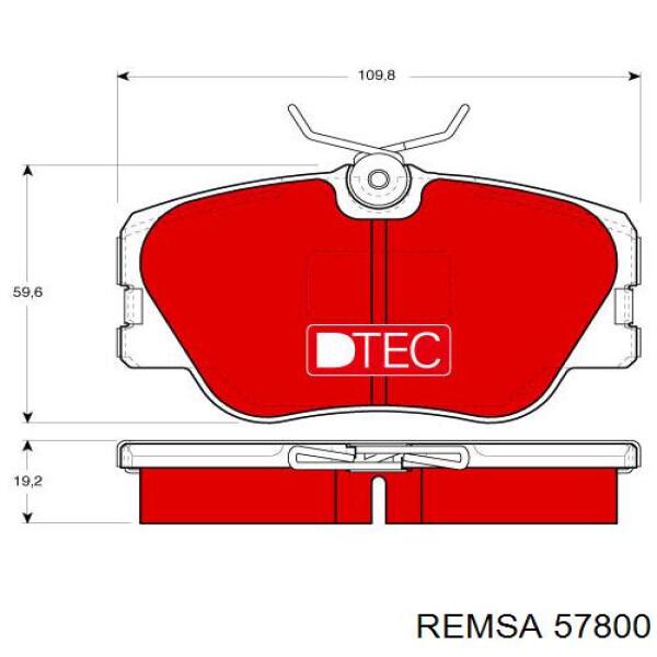 Колодки Remsa 57800 цена, от 26.42 USD