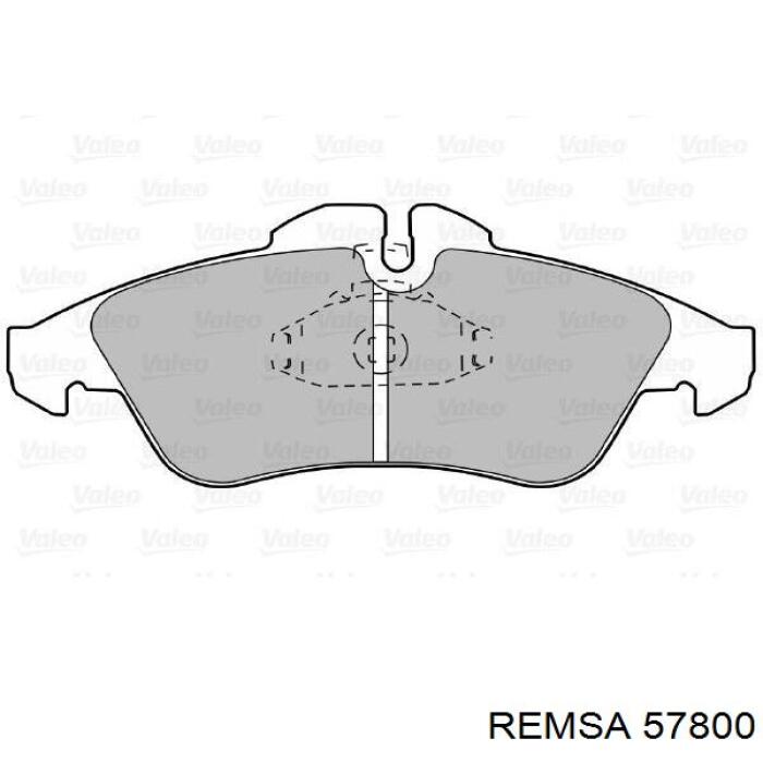 Тормозные колодки Remsa 57800