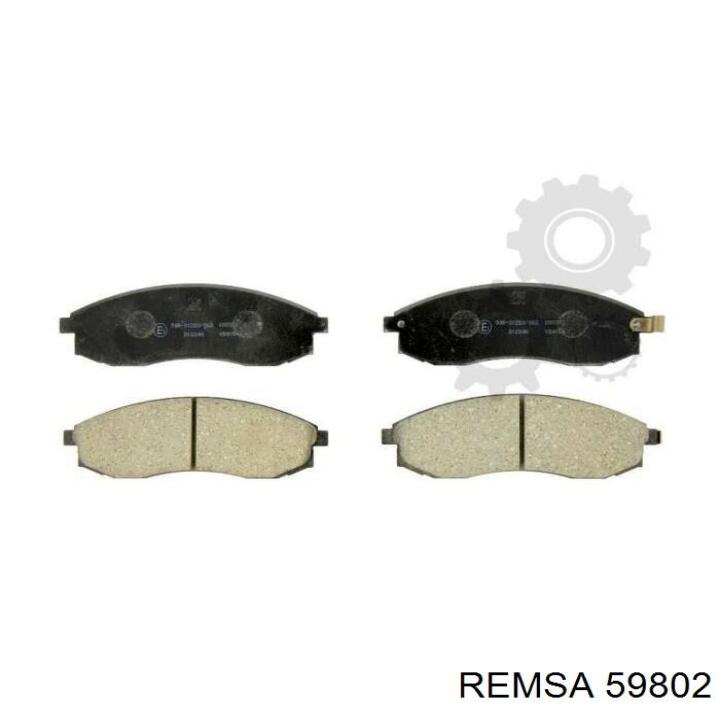 Купить 59802 Remsa Колодки тормозные