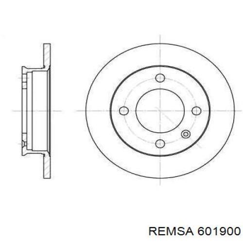 601900 Remsa диск тормозной передний