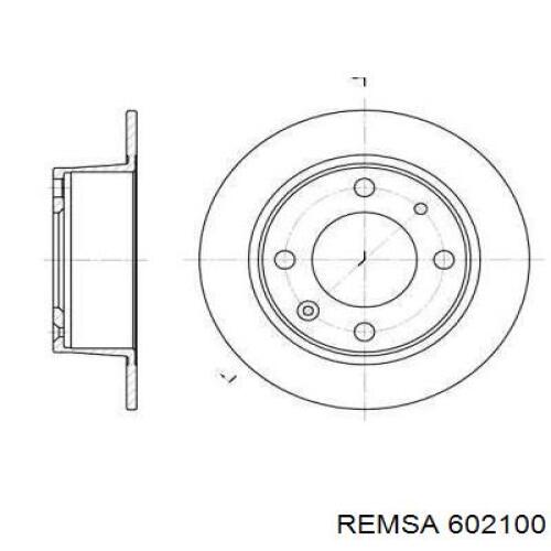 Тормозные диски 602100 Remsa