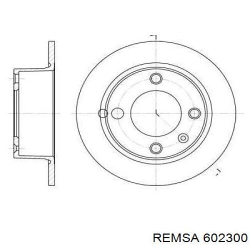 Тормозные диски 602300 Remsa