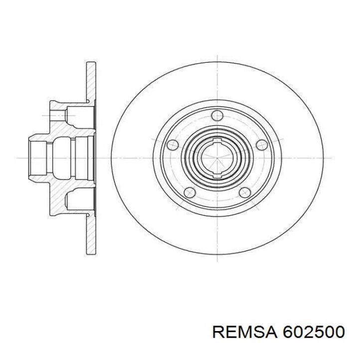 Тормозные диски 602500 Remsa