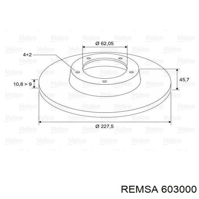 Тормоз дисковый передний Remsa 603000 цена, от 18.13 USD