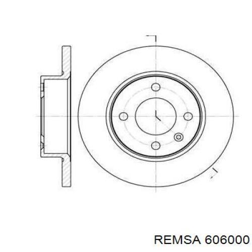 Передние тормозные диски 606000 Remsa