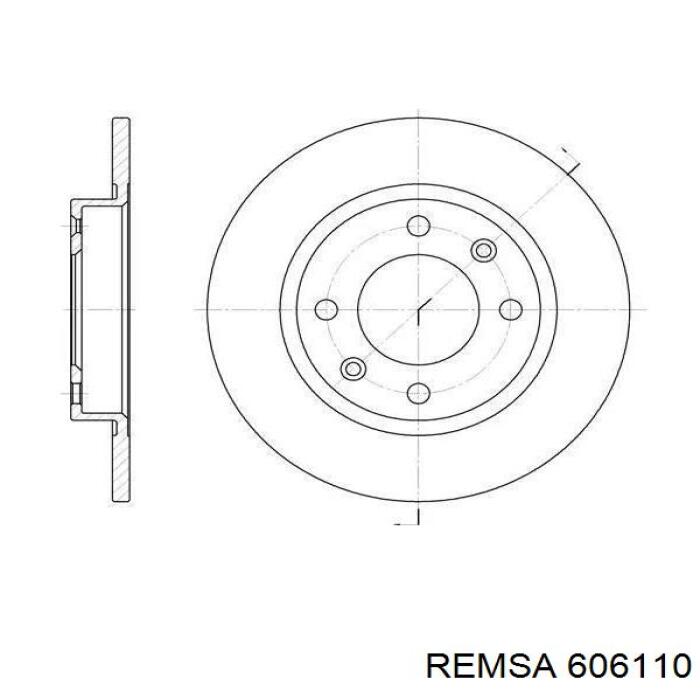 Купить 606110 Remsa Ротор тормозной