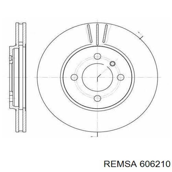 606210 Remsa диск тормозной передний