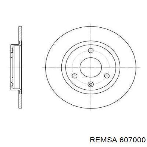 607000 Remsa диск тормозной передний
