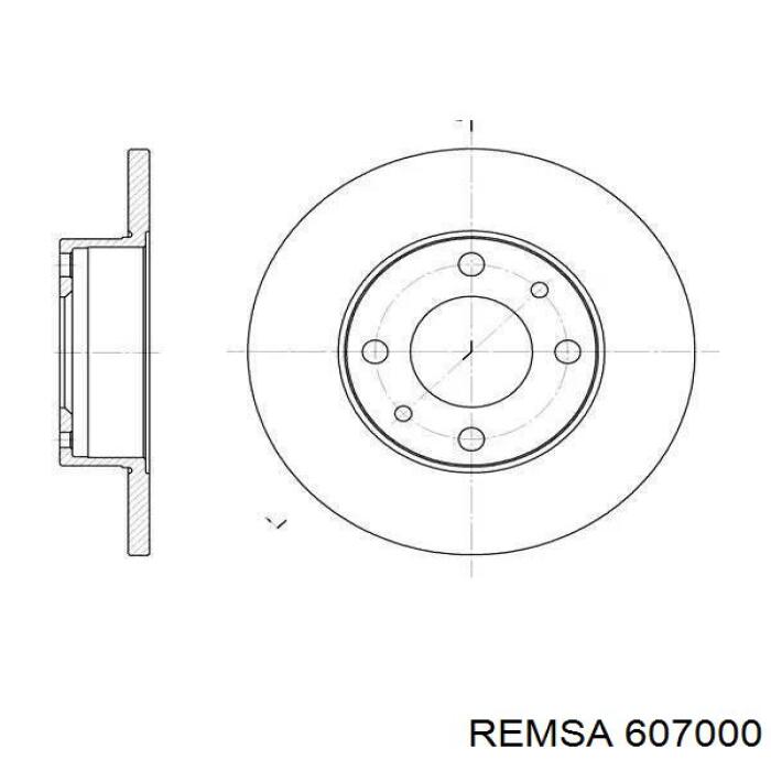 Тормоз дисковый передний Remsa 607000 цена, от 15.33 USD