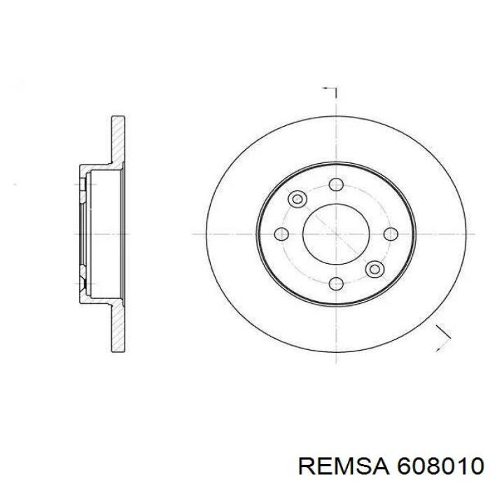 608010 Remsa Диск тормозной передний