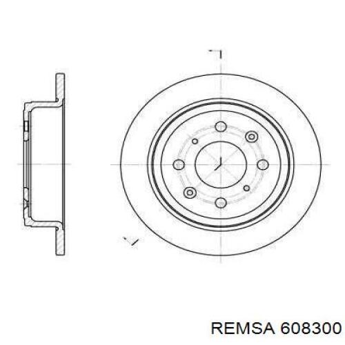 Тормозные диски 608300 Remsa