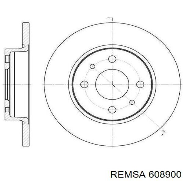 6089.00 Remsa диск тормозной передний