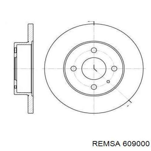 Передние тормозные диски 609000 Remsa