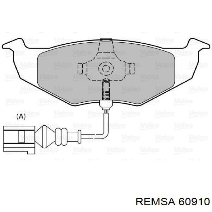 60910 Remsa Колодки передние
