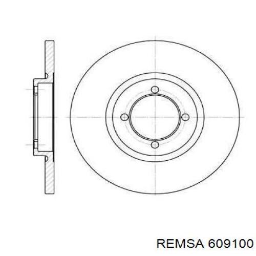 Передние тормозные диски 609100 Remsa