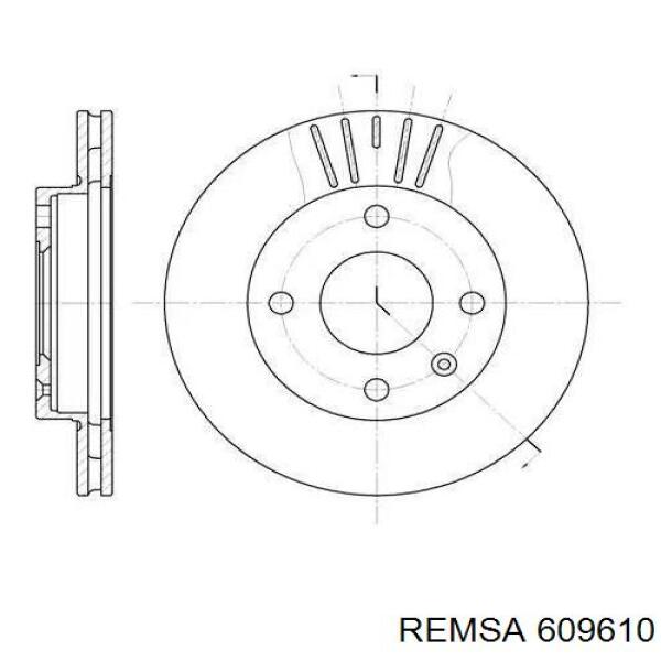 6096.10 Remsa диск тормозной передний