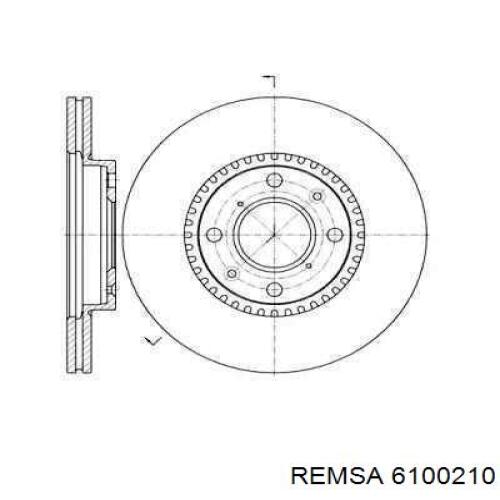 Freno de disco delantero 6100210 Remsa