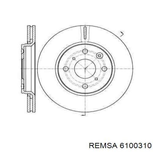 61003.10 Remsa передние тормозные диски