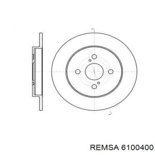 Тормозные диски 6100400 Remsa