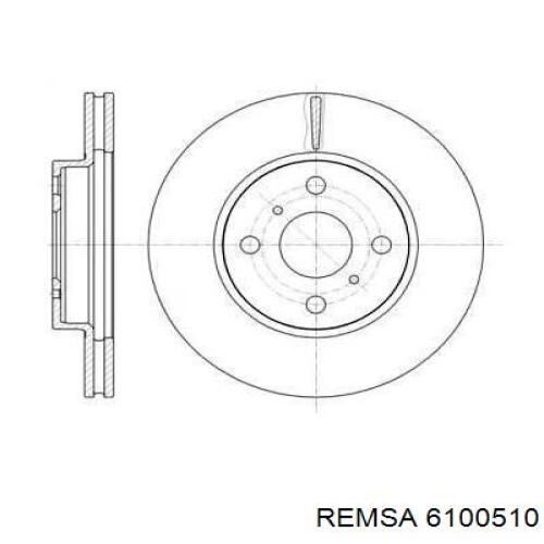 6100510 Remsa Диск тормозной передний