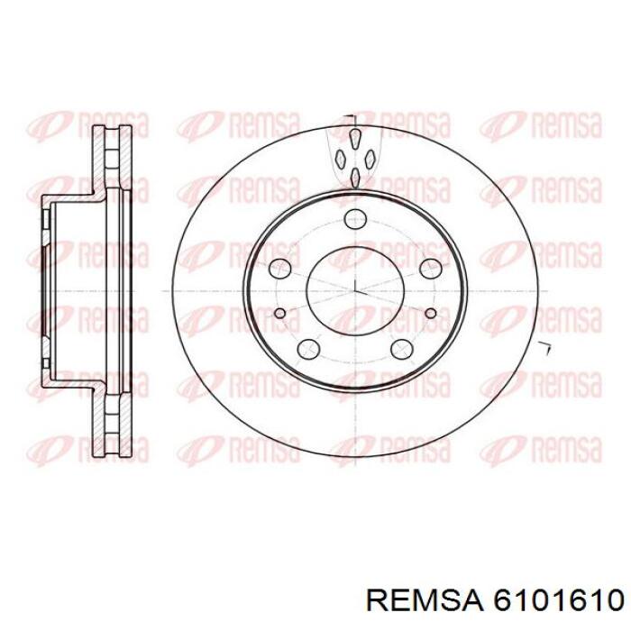 Диск гальмівний передній 6101610 Remsa