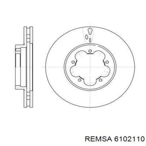 Передний тормозной диск Remsa 6102110