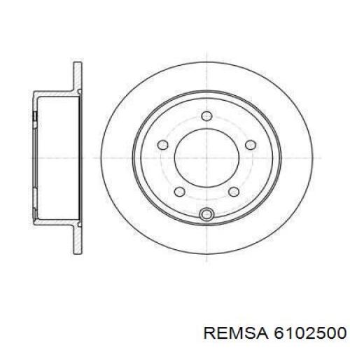 Тормозные диски 6102500 Remsa