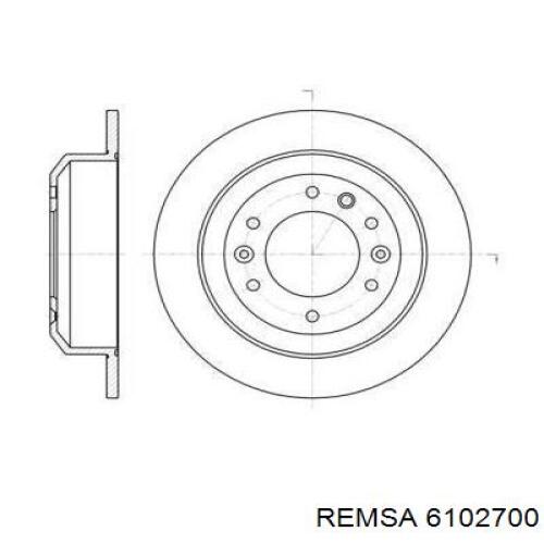 Тормозные диски 6102700 Remsa