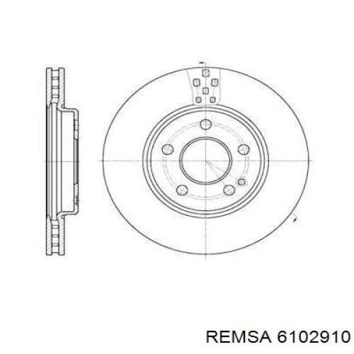 6102910 Remsa диск тормозной передний